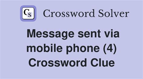 phone message crossword clue|More.